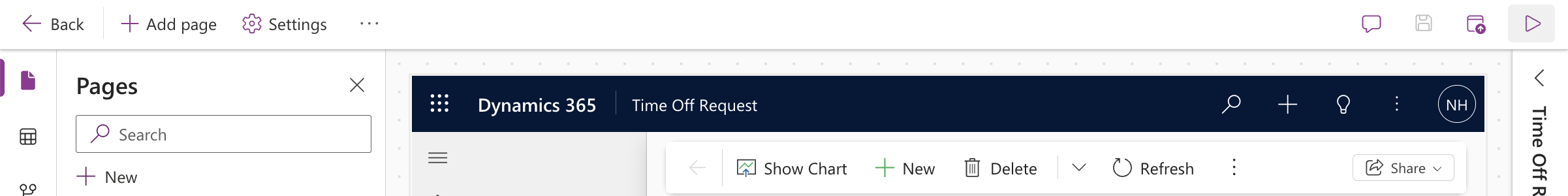The app preview showed the Deactivate button in the command bar — ready to test.