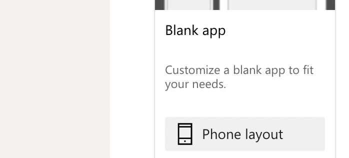 Blank app | Phone layout