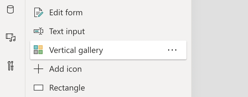 Add a Vertical gallery control to the BrowseScreen