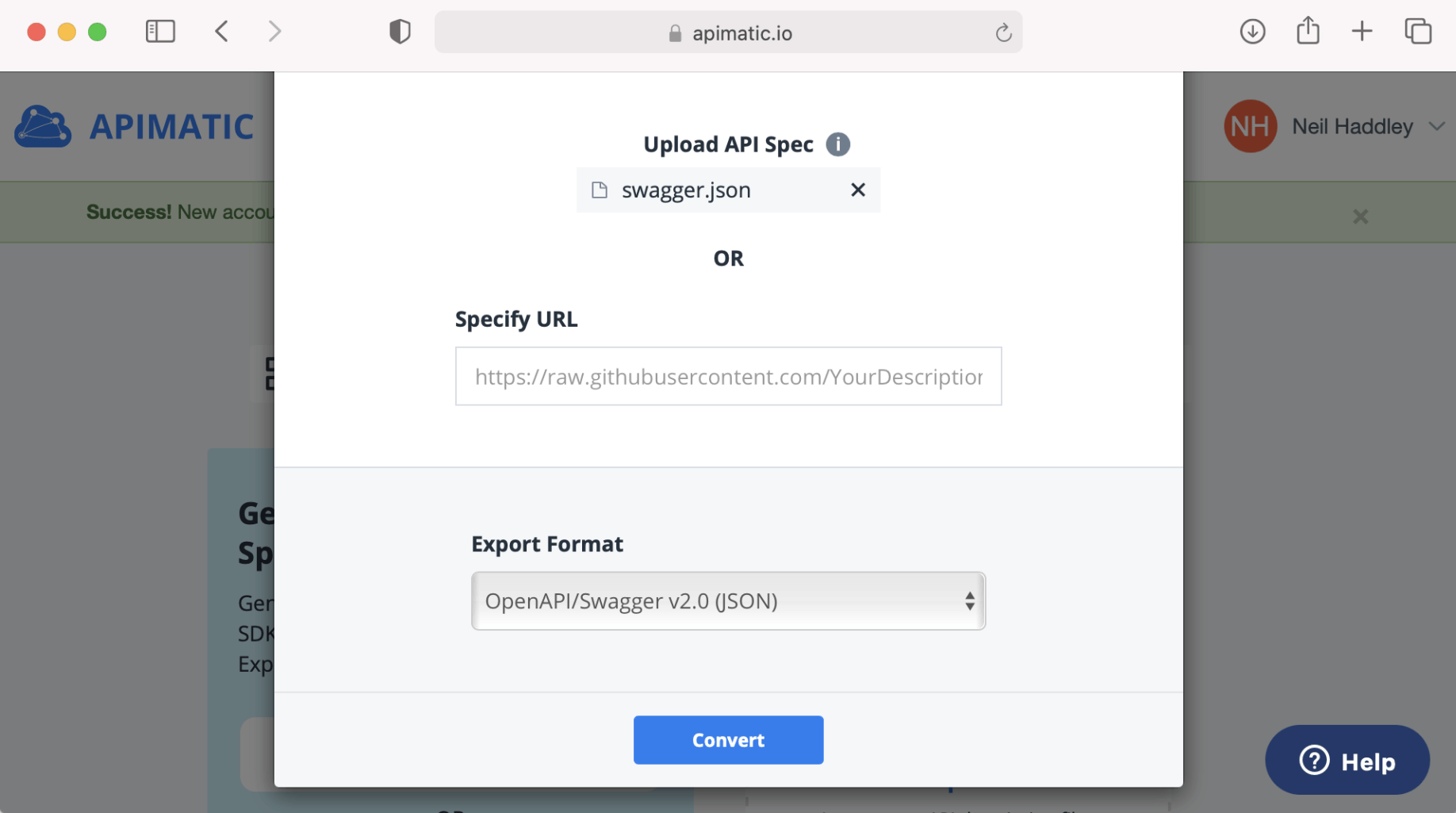 Download the API description (openapi version 2 format)