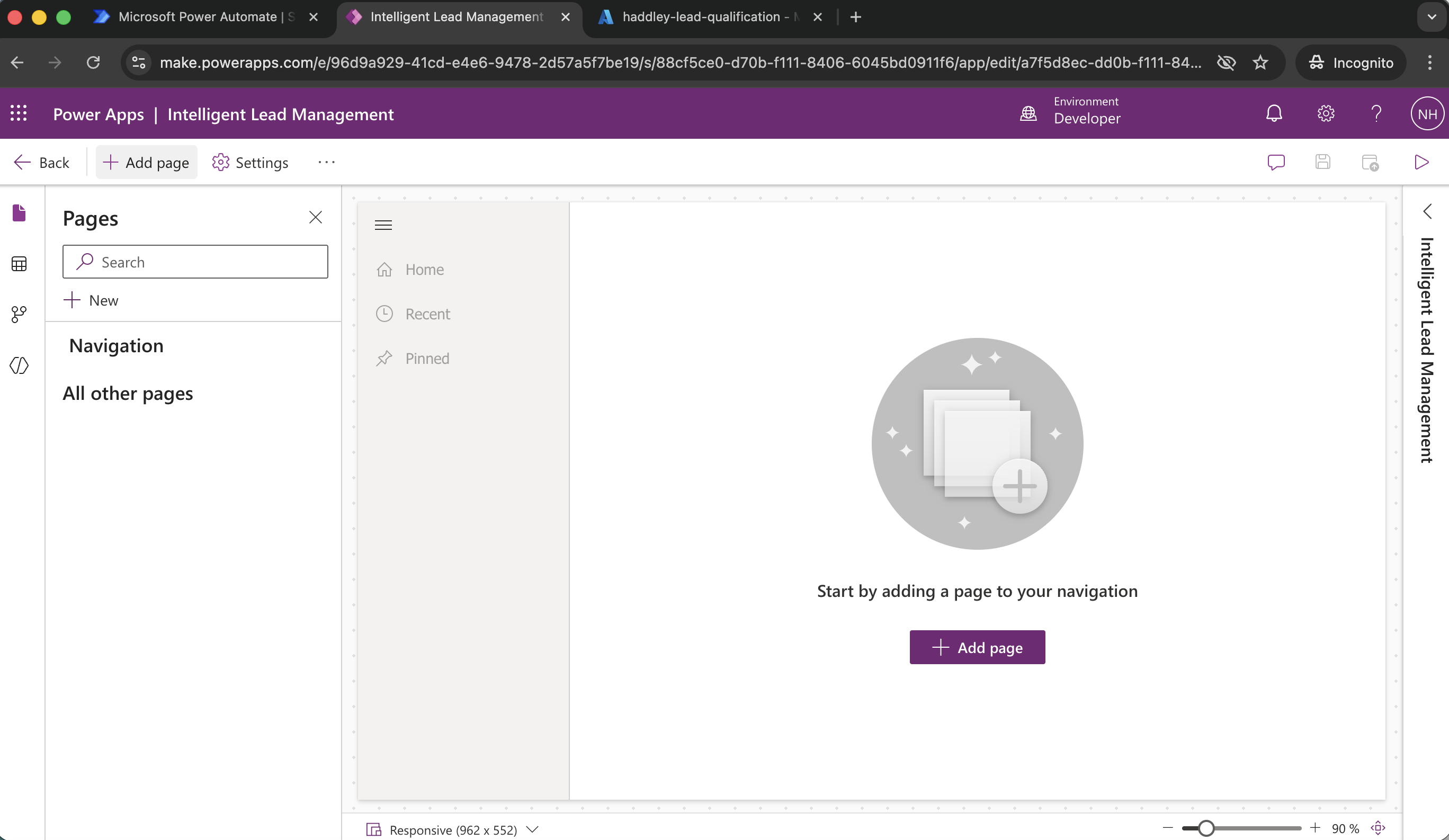 + Add page
