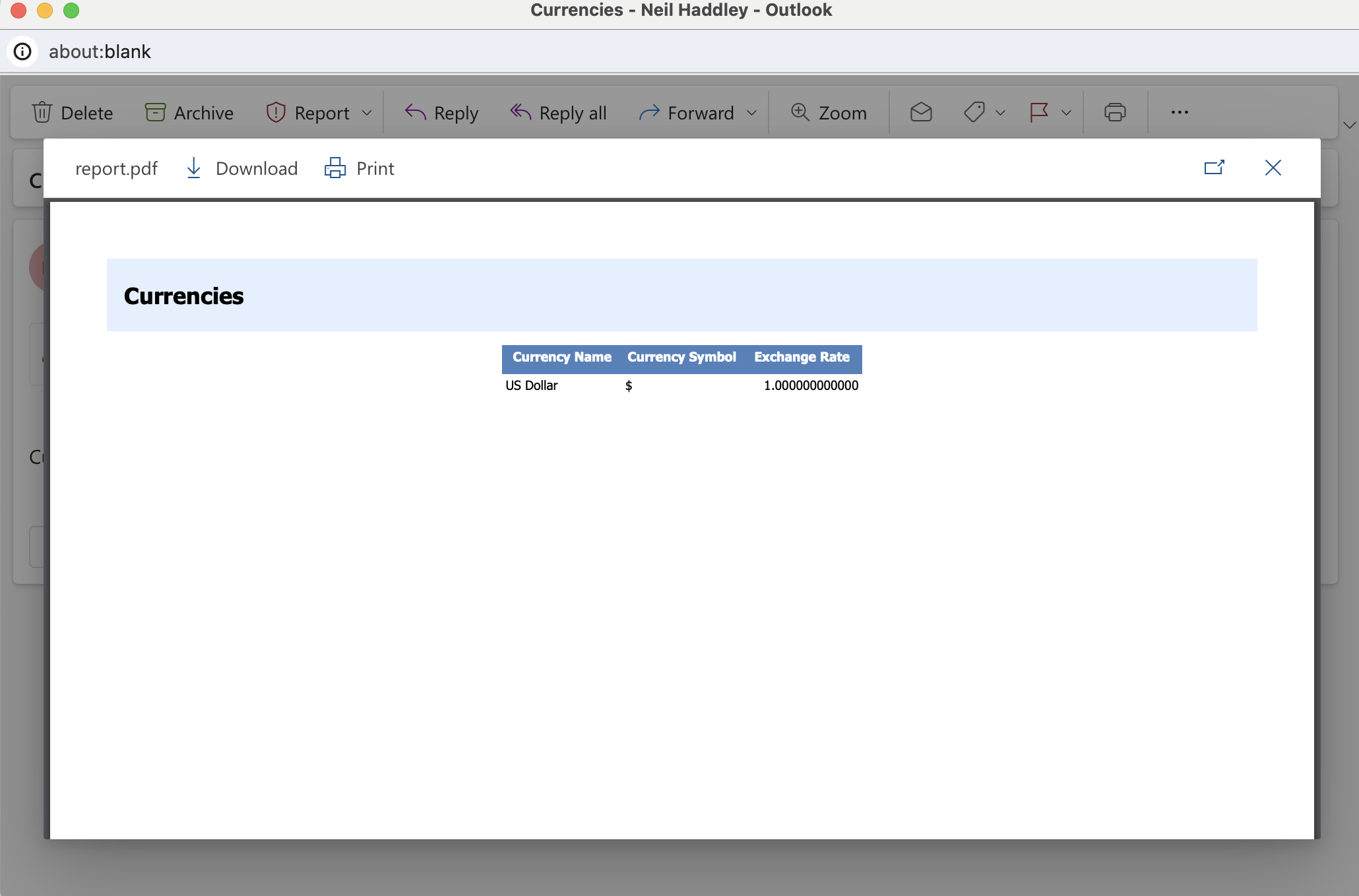 The email has this PDF file attachment