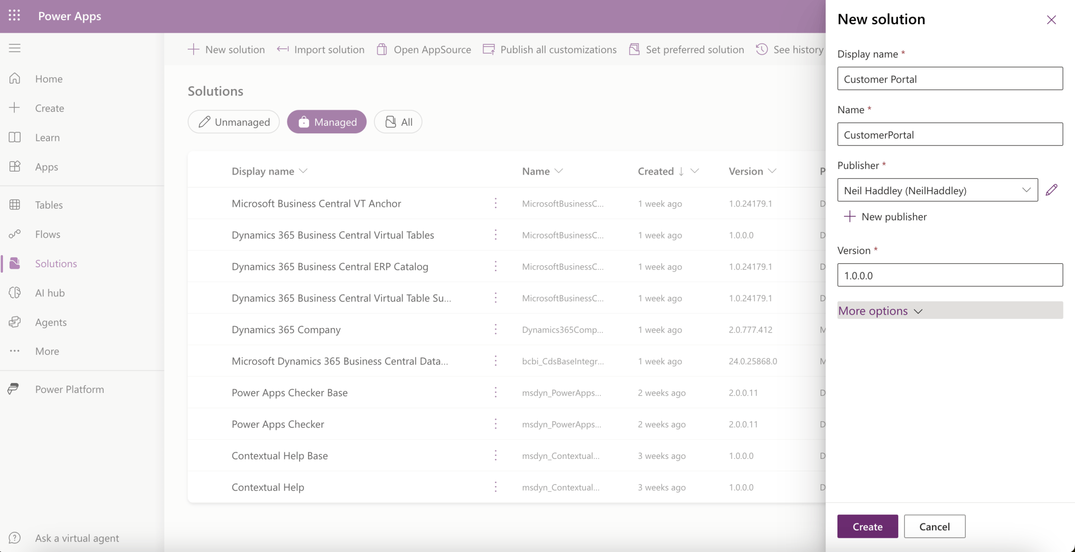 Created a Customer Portal Solution