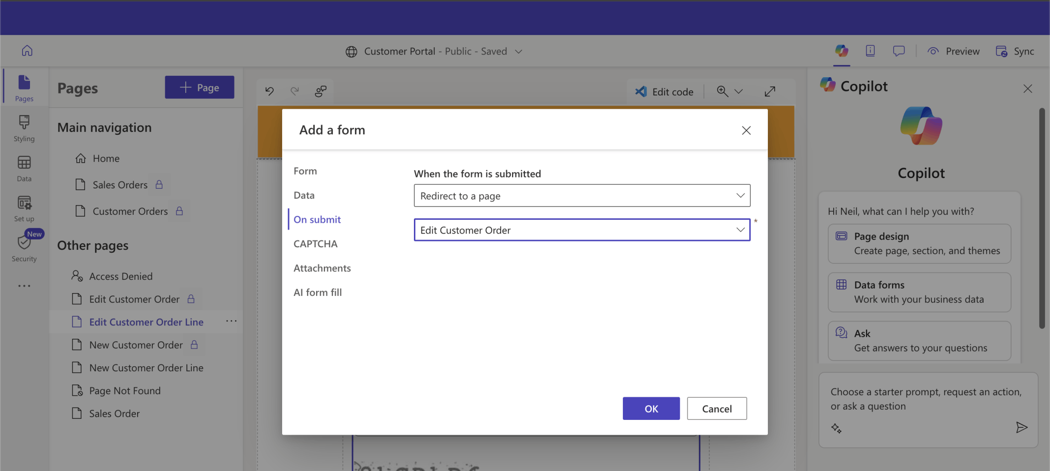 The Edit Customer Order page will redirect to the Edit Customer Order page
