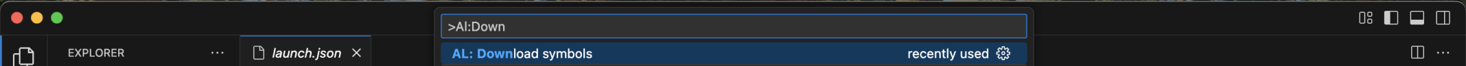 I used the View | Command Palette menu item and entered Al:Download symbols