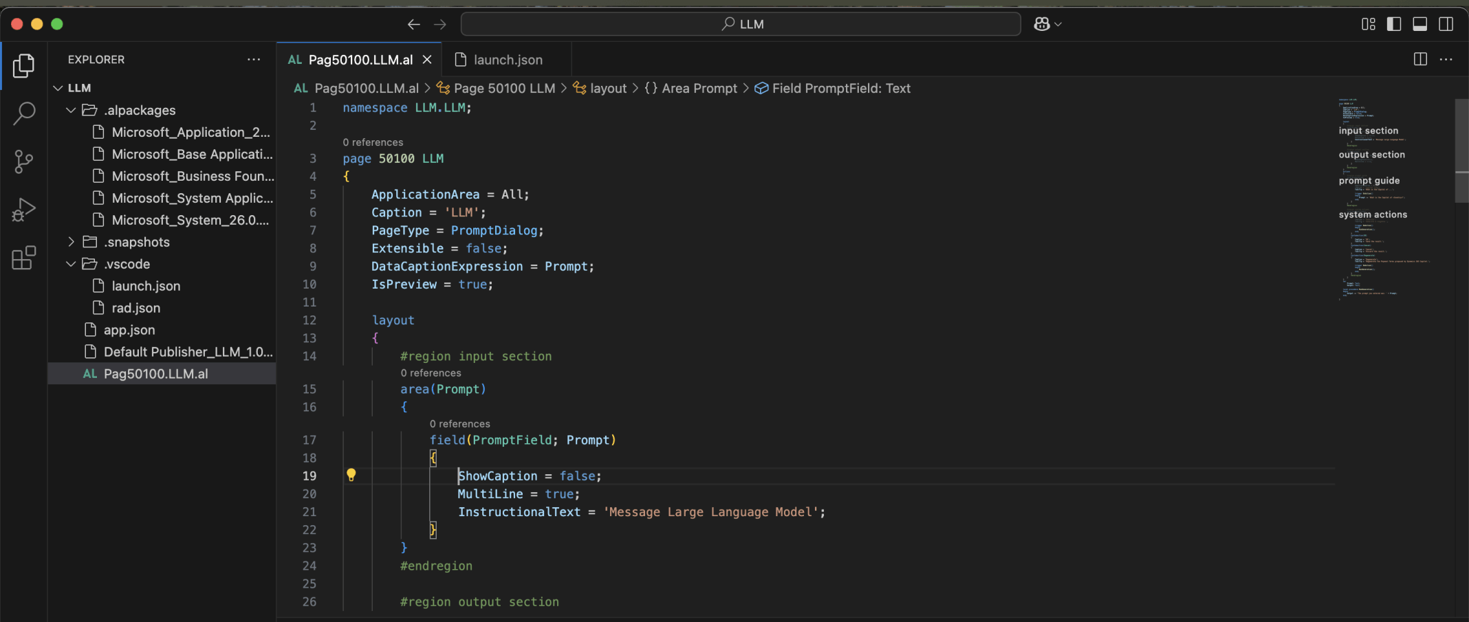 I updated the generated page with Prompt Dialog specific AL code