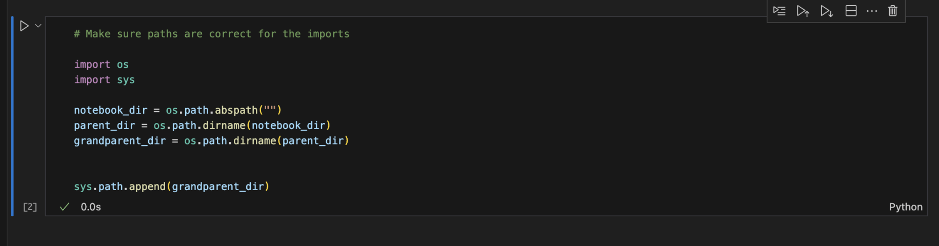 I set the variables