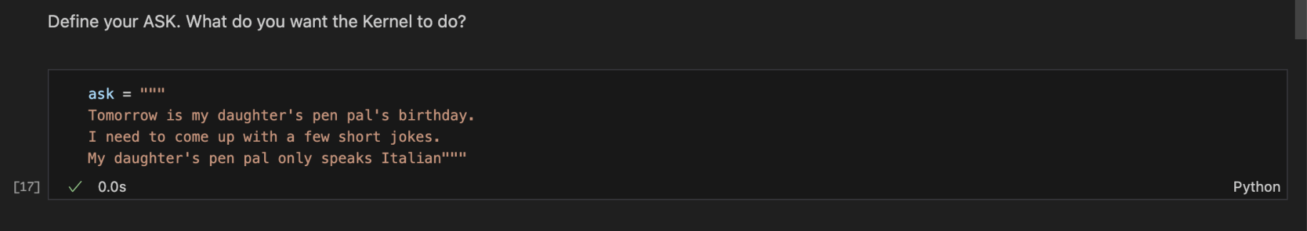 I updated the ask (goal)