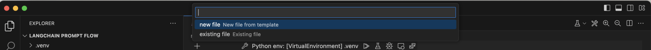 I asked for a new file