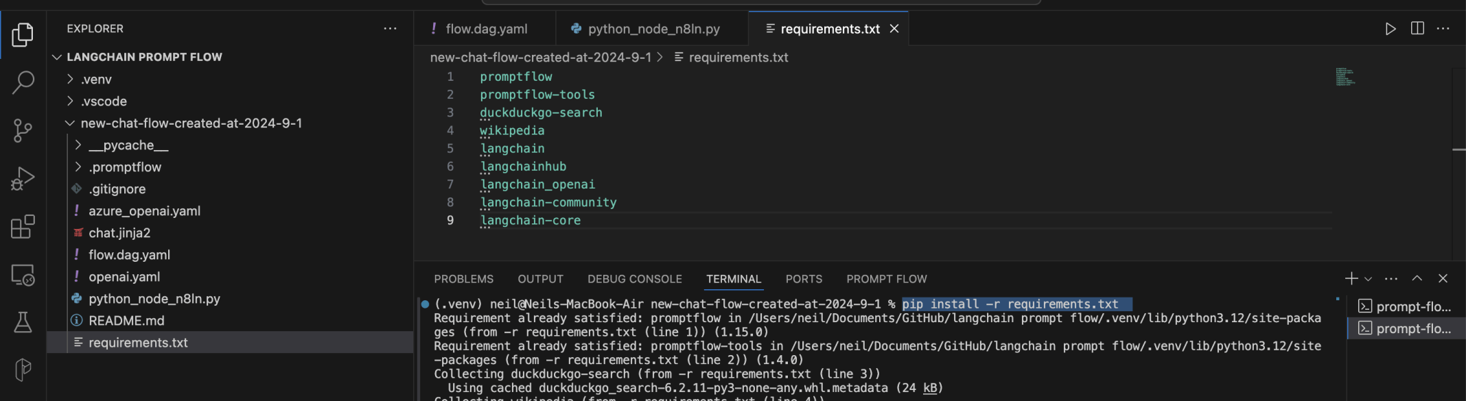 I added more packages to the requirements.txt file