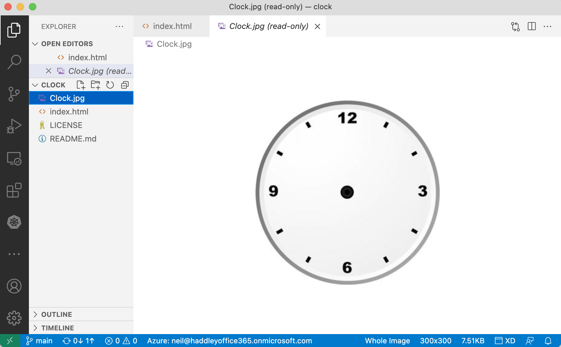 Add the Clock.jpg image