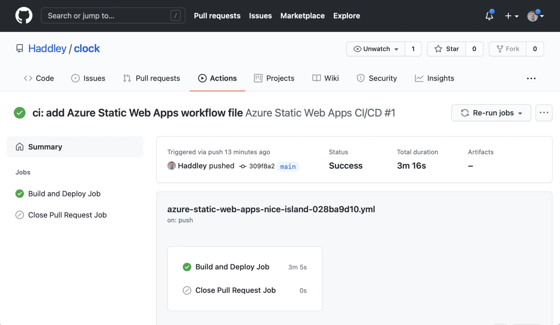 A GitHub Action is able to publish content from GitHub to Azure