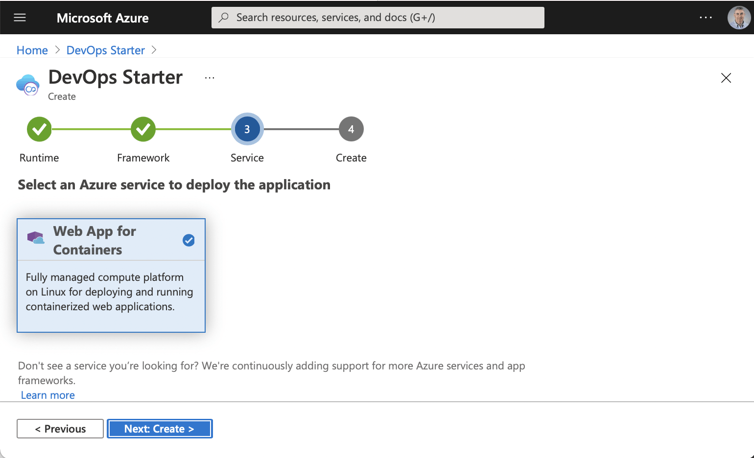 Web App for Containers