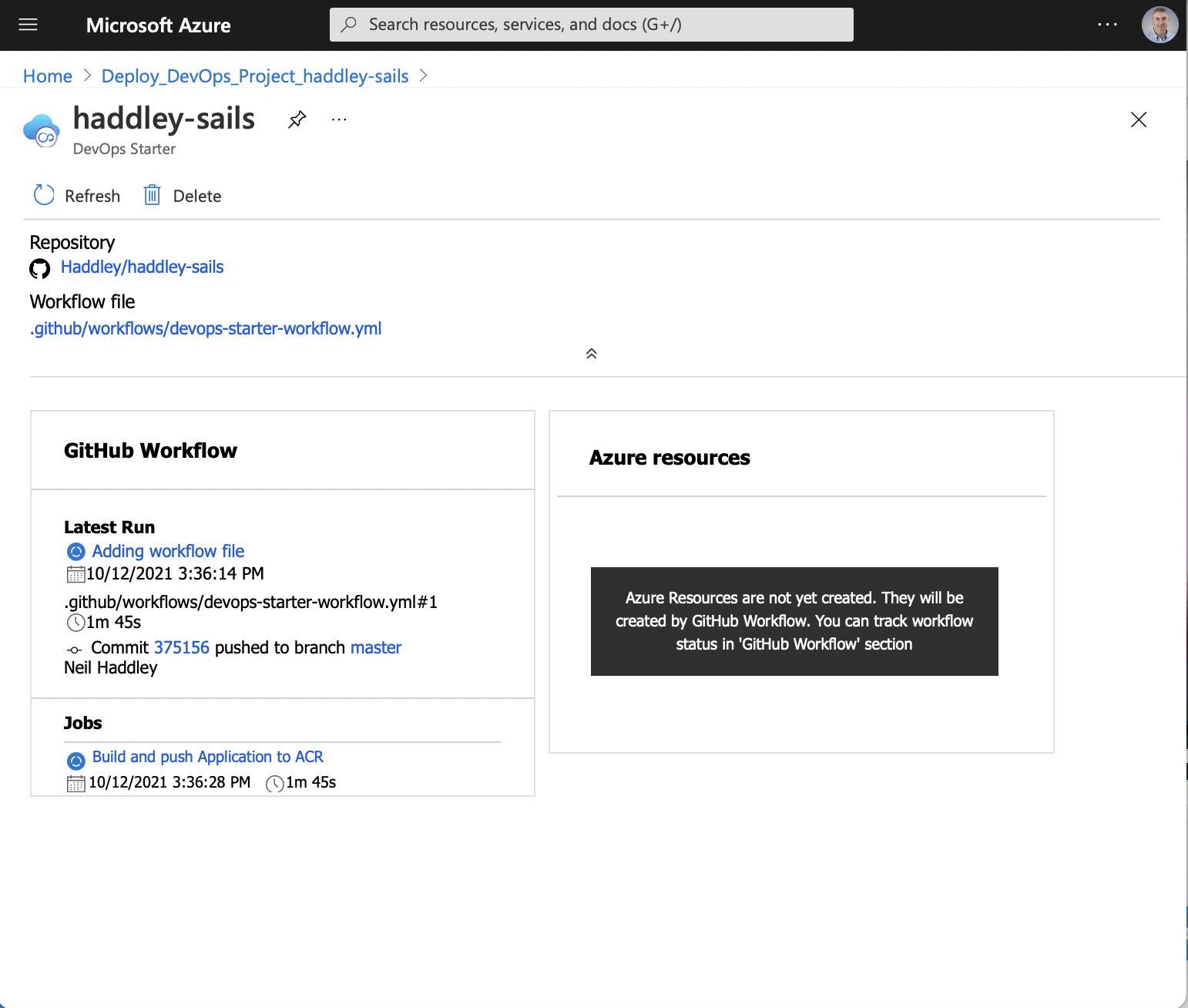 Build and push Application to Container Repository
