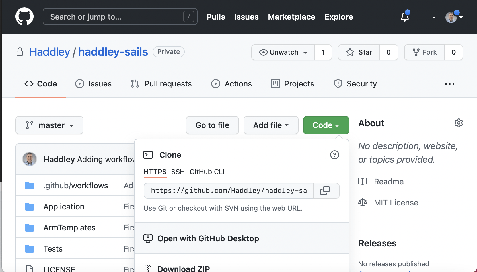 Open GitHub repository using GitHub Desktop