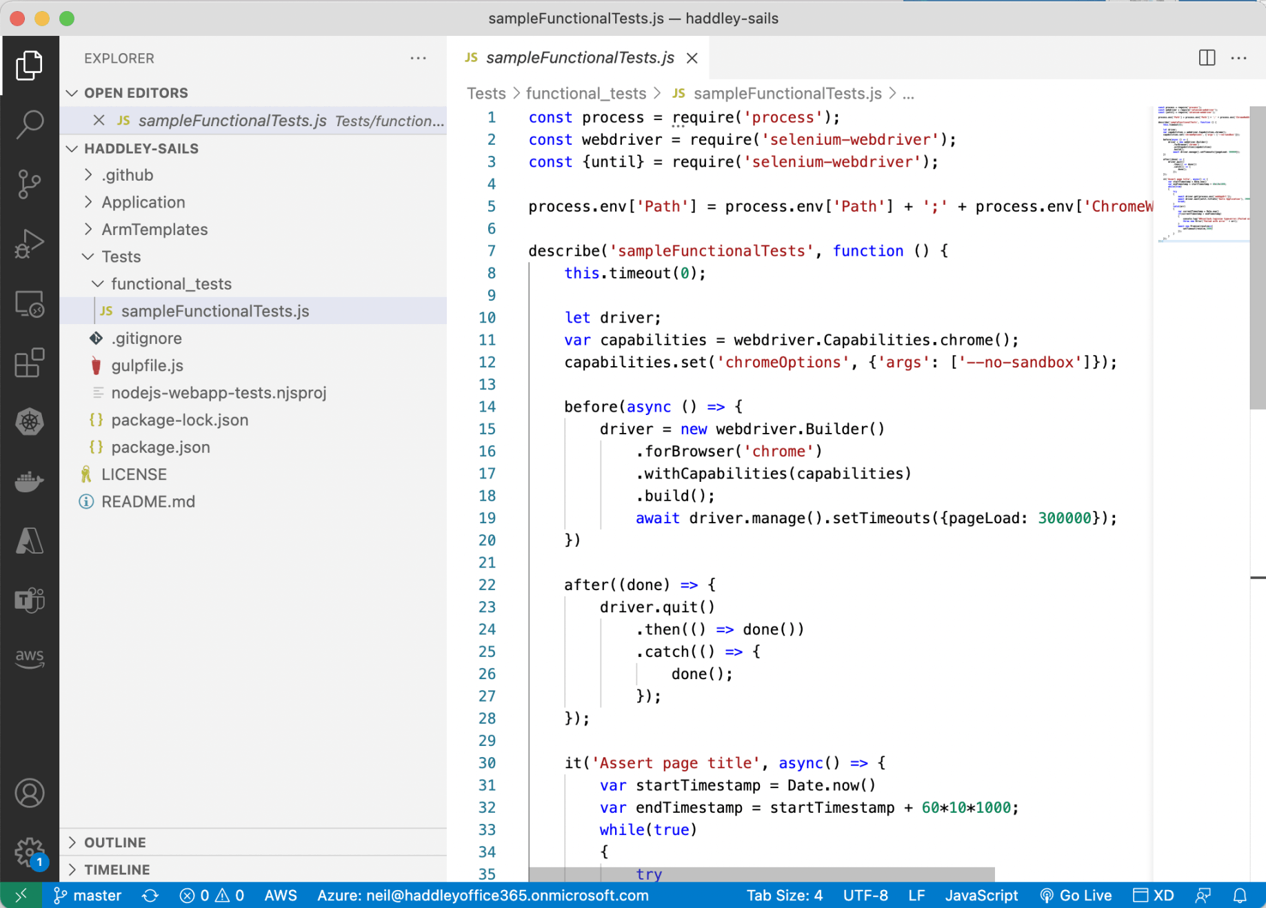 Sample Functional Tests