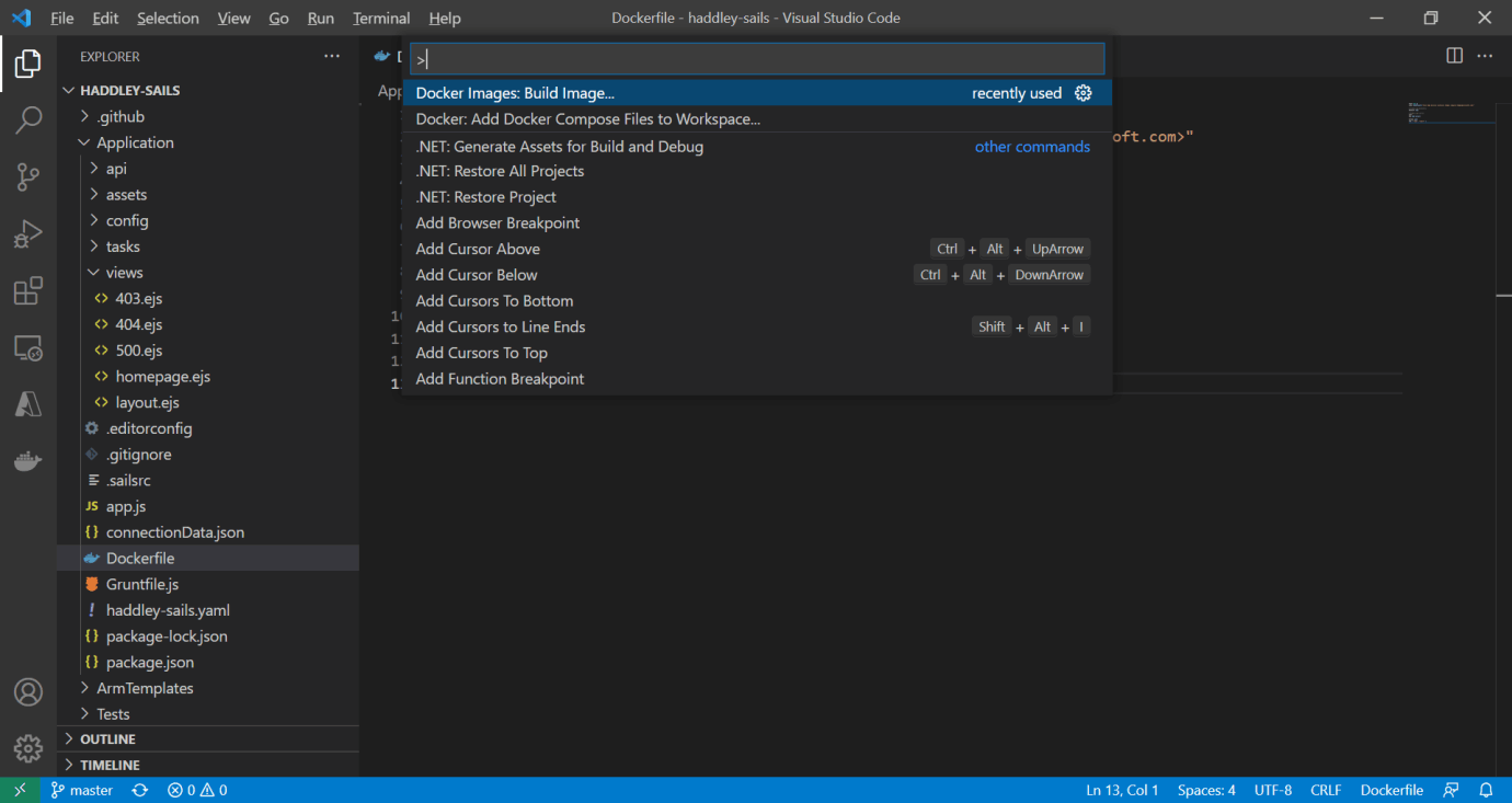 Docker Image: Build Image...