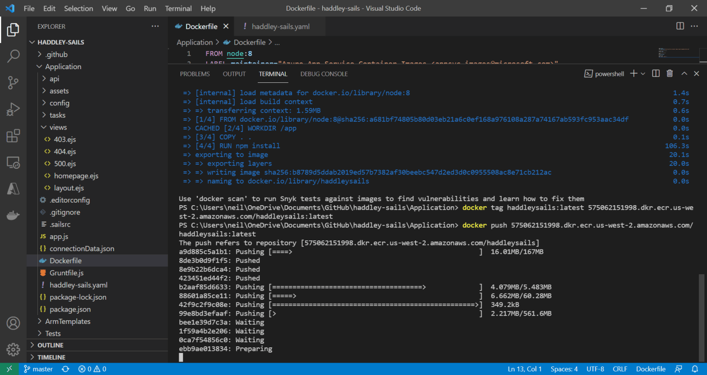 docker push ...