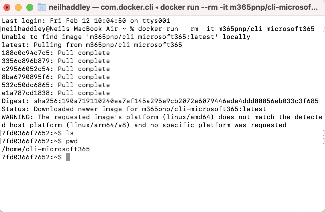 Docker image