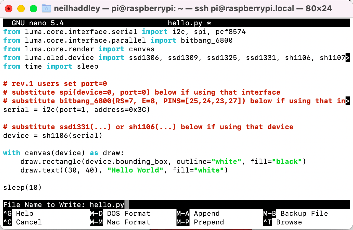 Python code