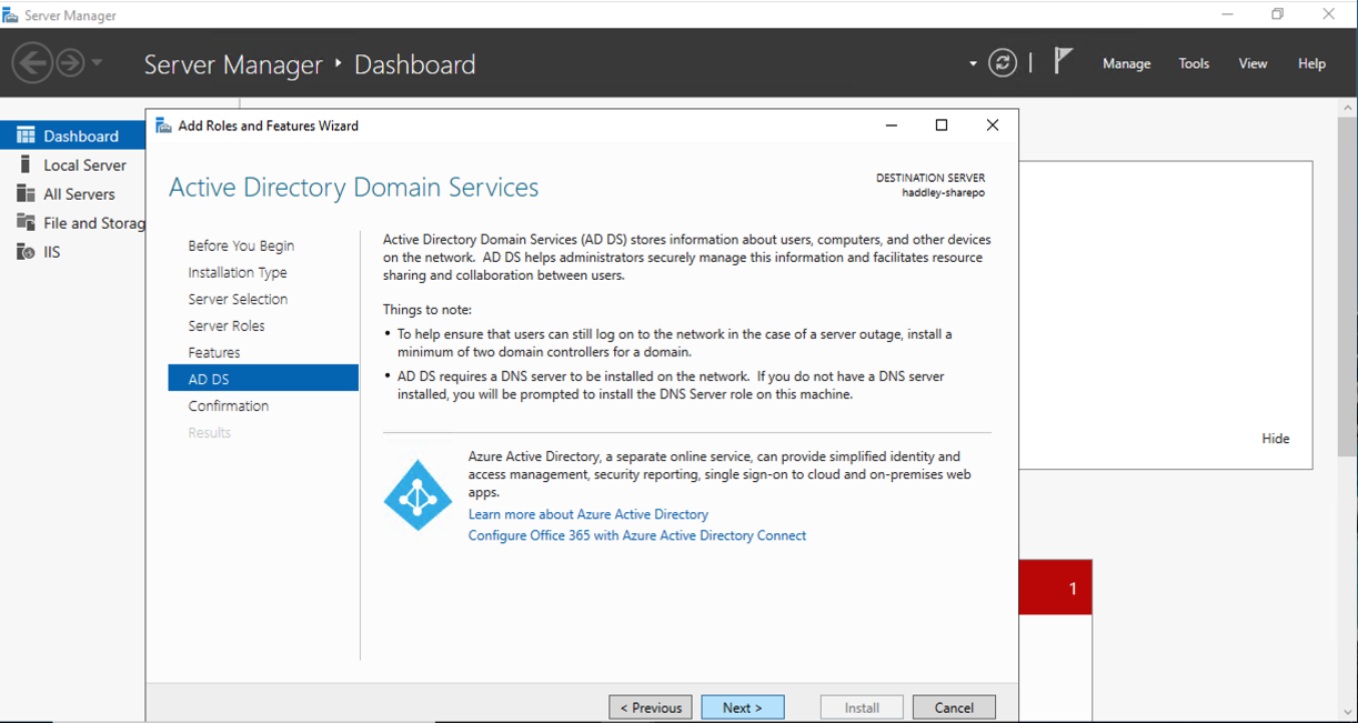 I read through the Active Directory Domain Services information page