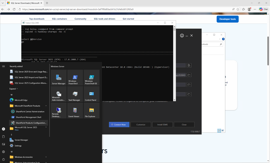I opened the Start menu and found the SharePoint Products Configuration Wizard under Microsoft SharePoint Products
