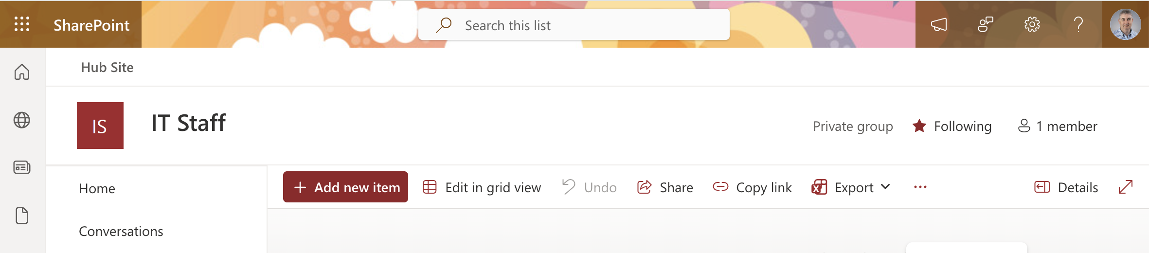 The Device Requests list was ready with the published form