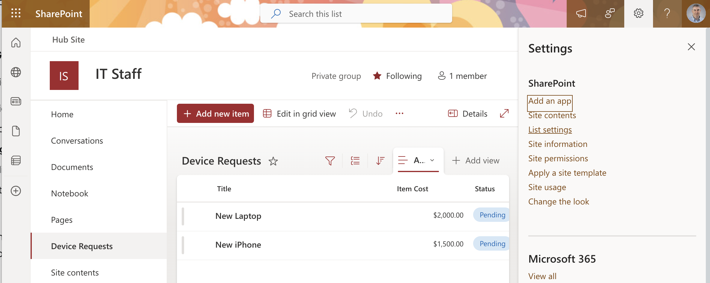 I noticed the Edit in grid view button was gone from the toolbar after publishing the Power Apps form, and the settings panel confirmed the list was now read-only