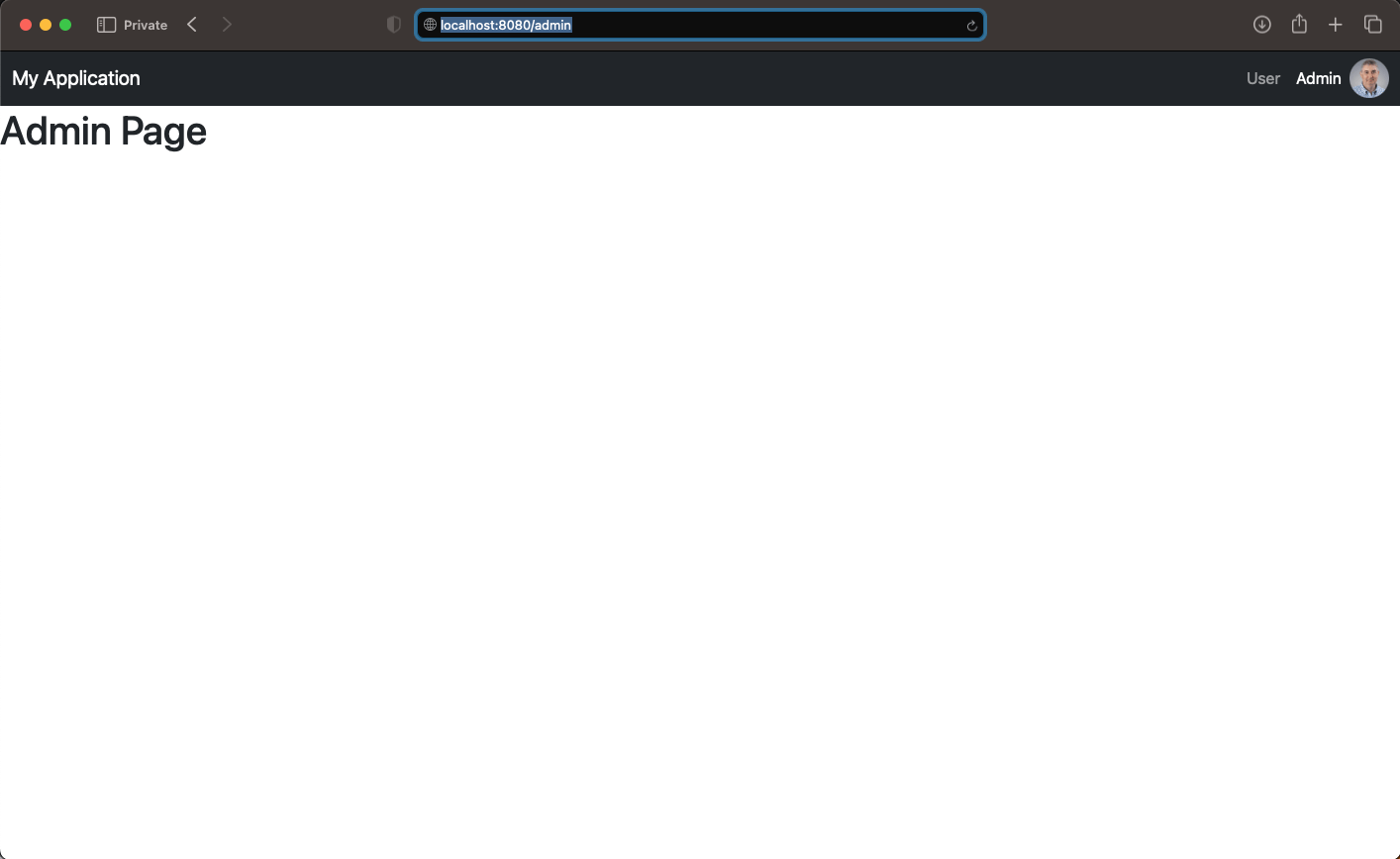 Admin view