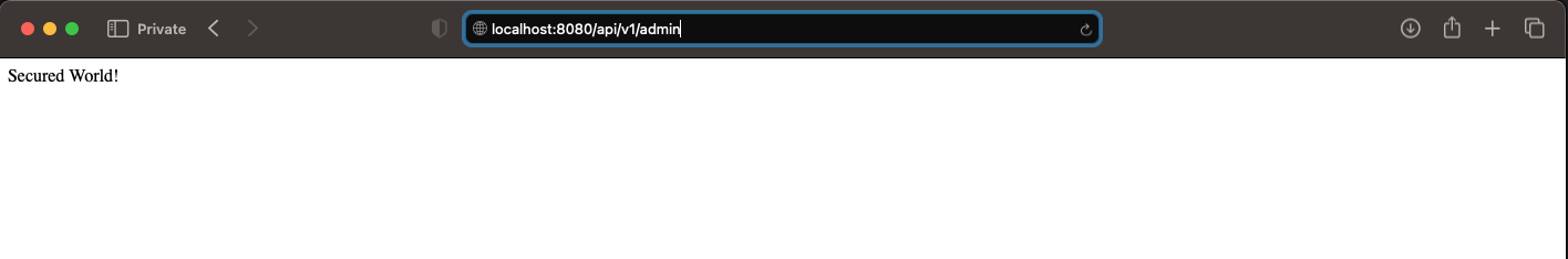 admin api result