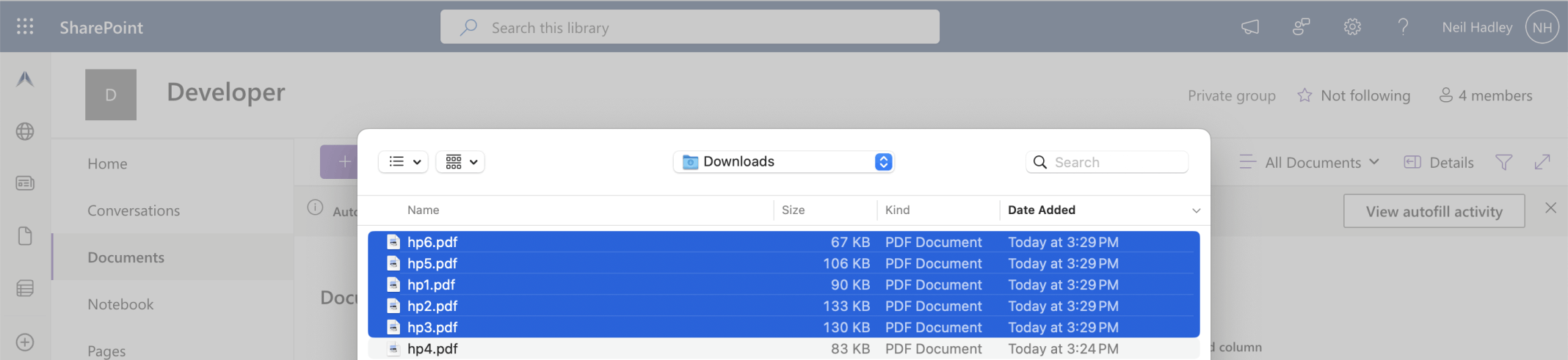 I uploaded 5 more medical report documents