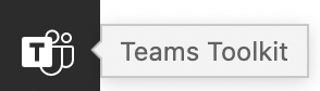Click the Teams Toolkit to open Wizard