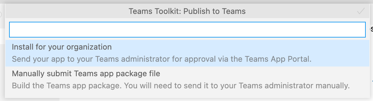 Install to organization