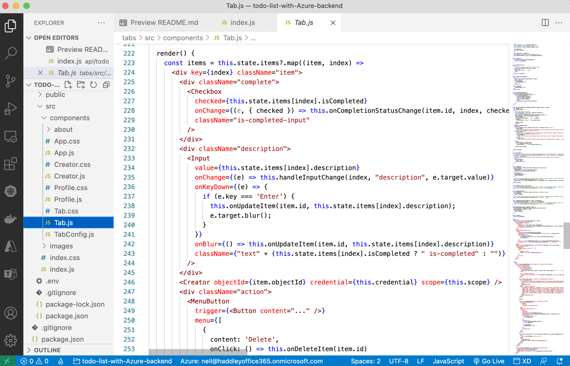 Tab.js