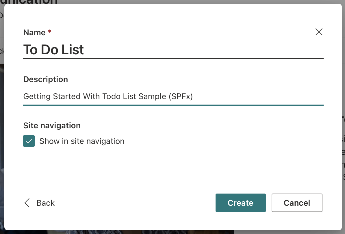Name list "To Do List"
