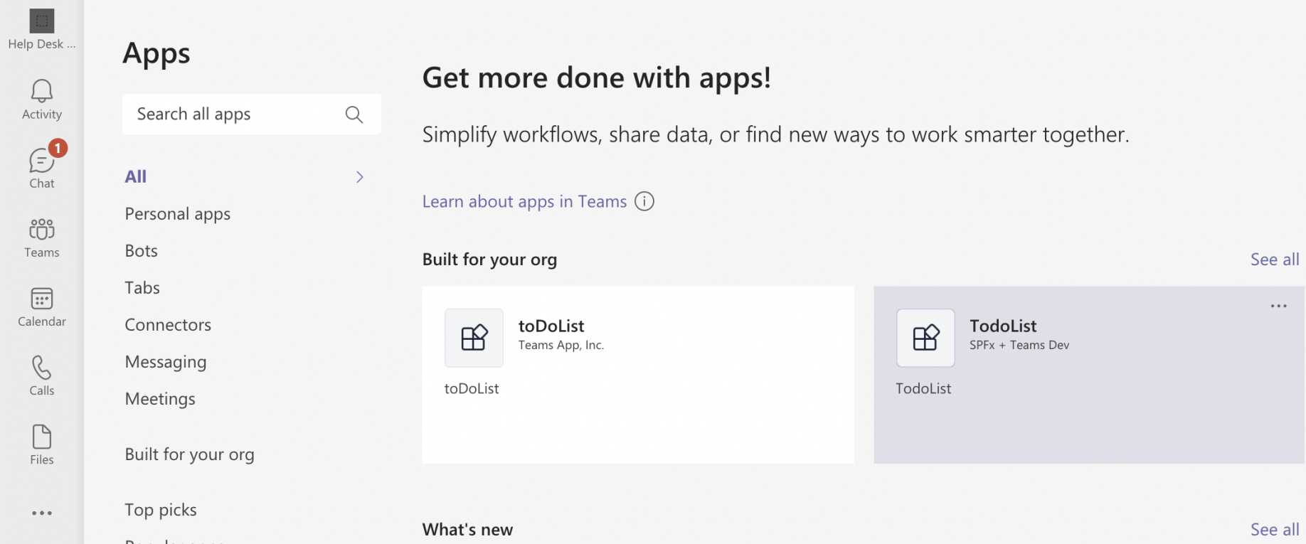 New version of SPFx app is available in the Teams client app