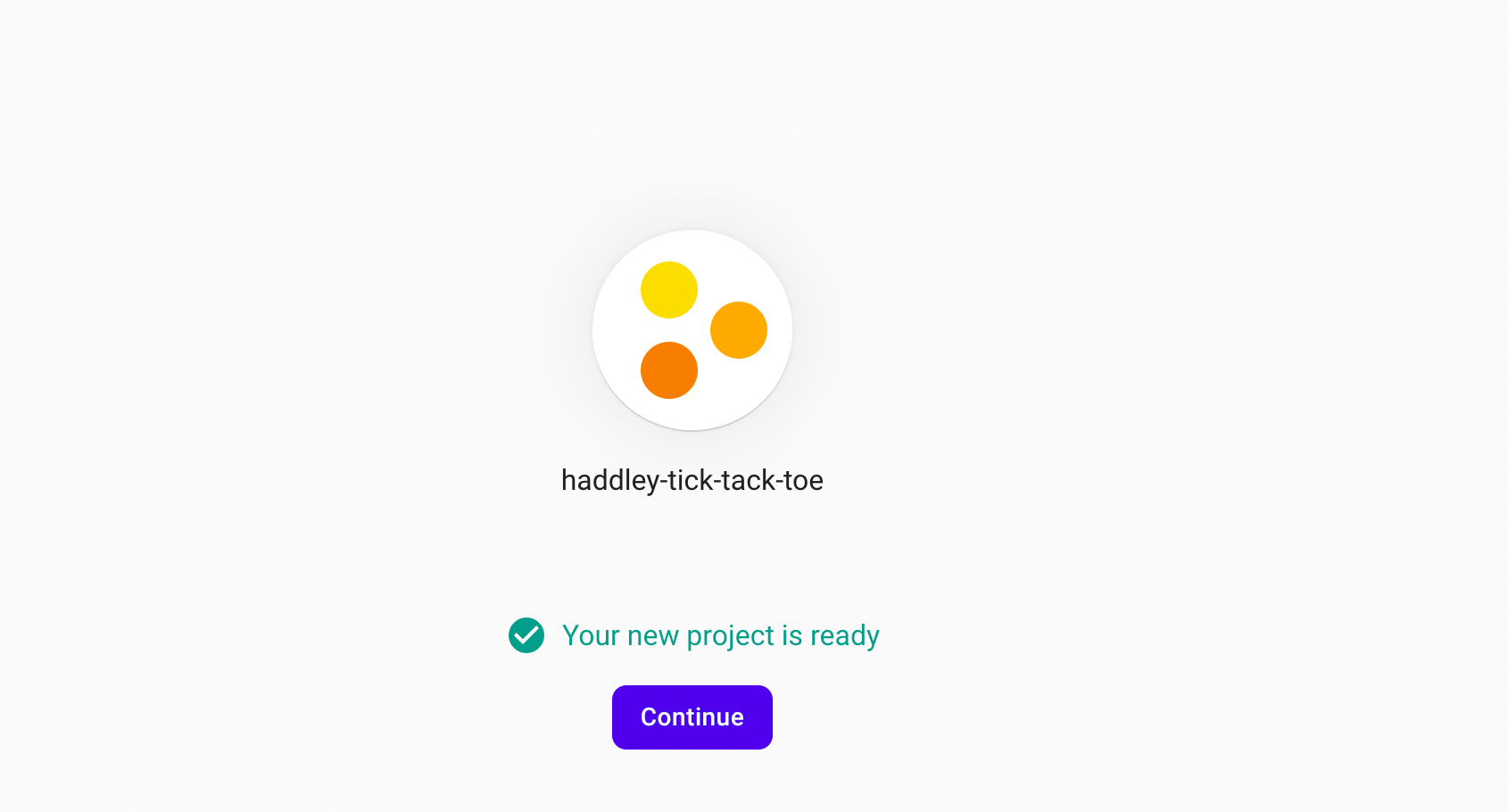project is ready