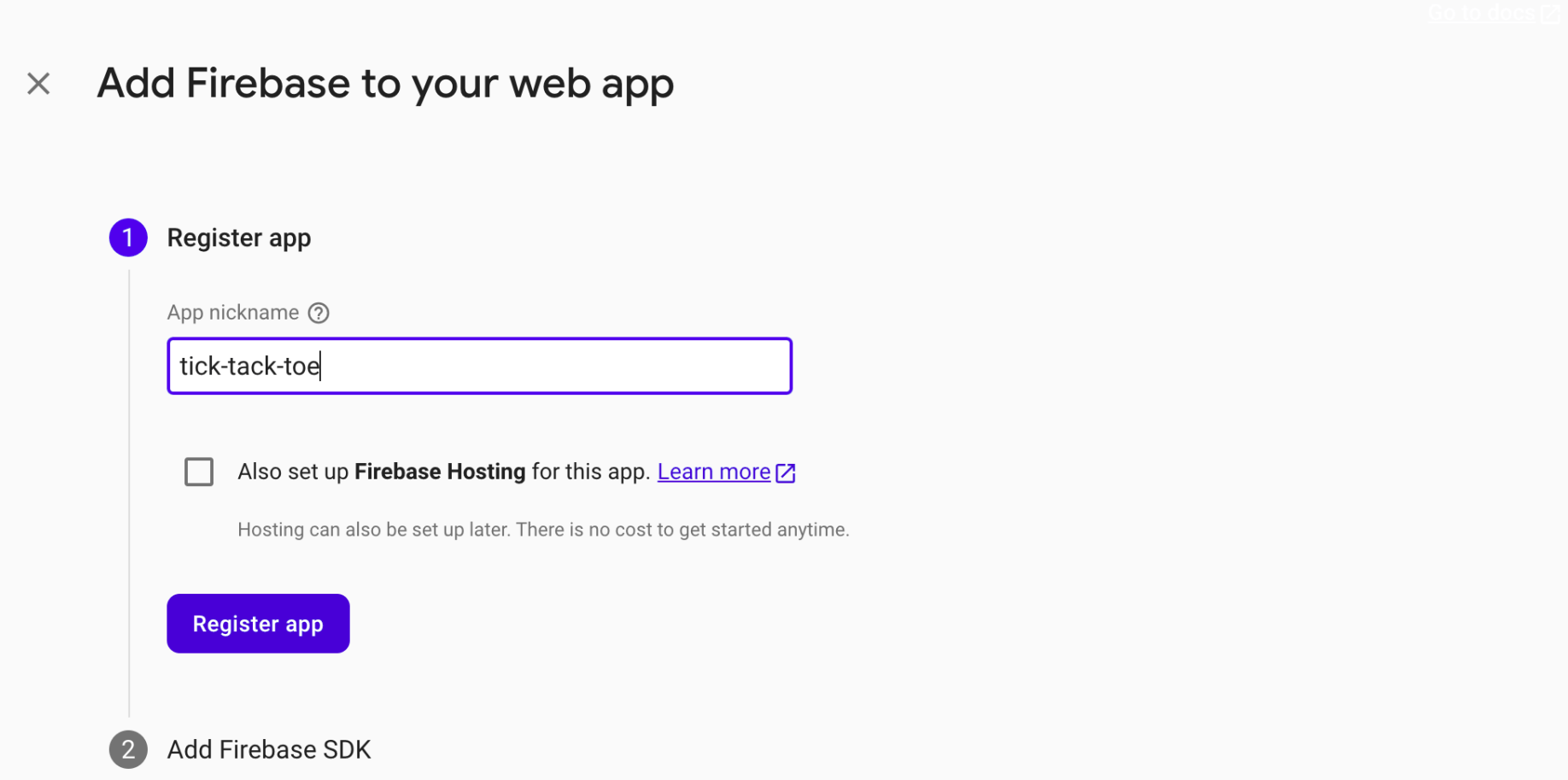 add web app