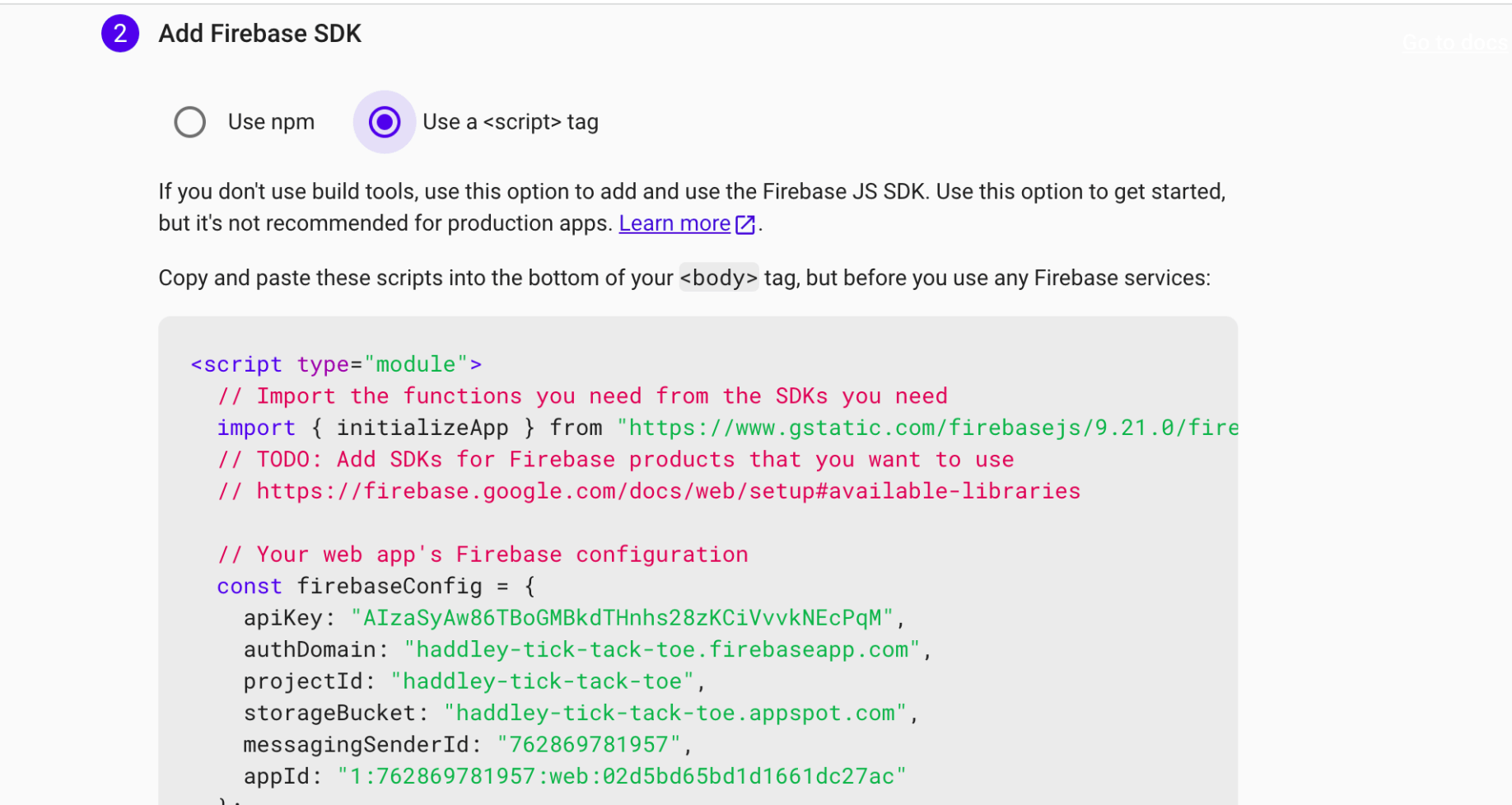 sdk setup