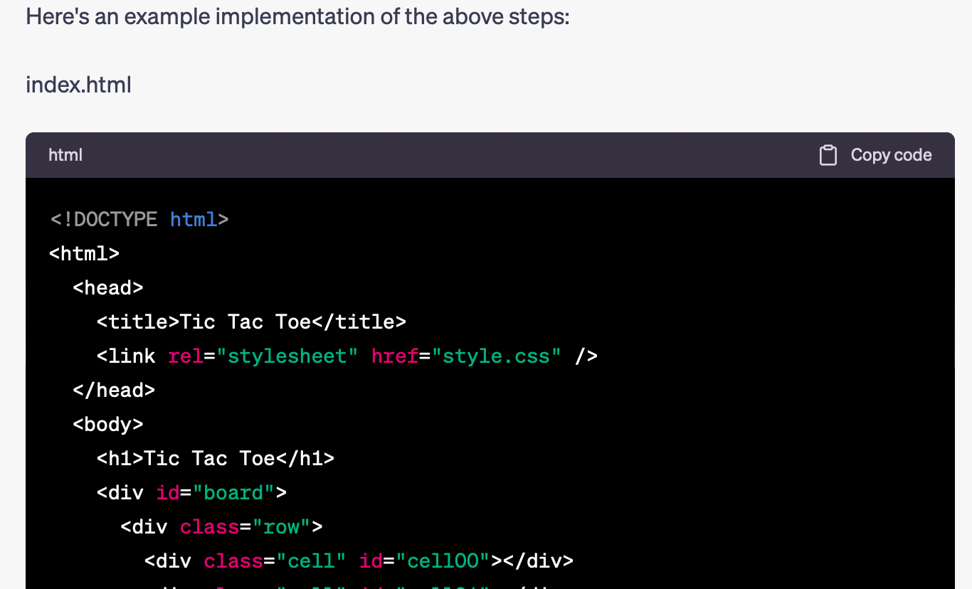 example implementation