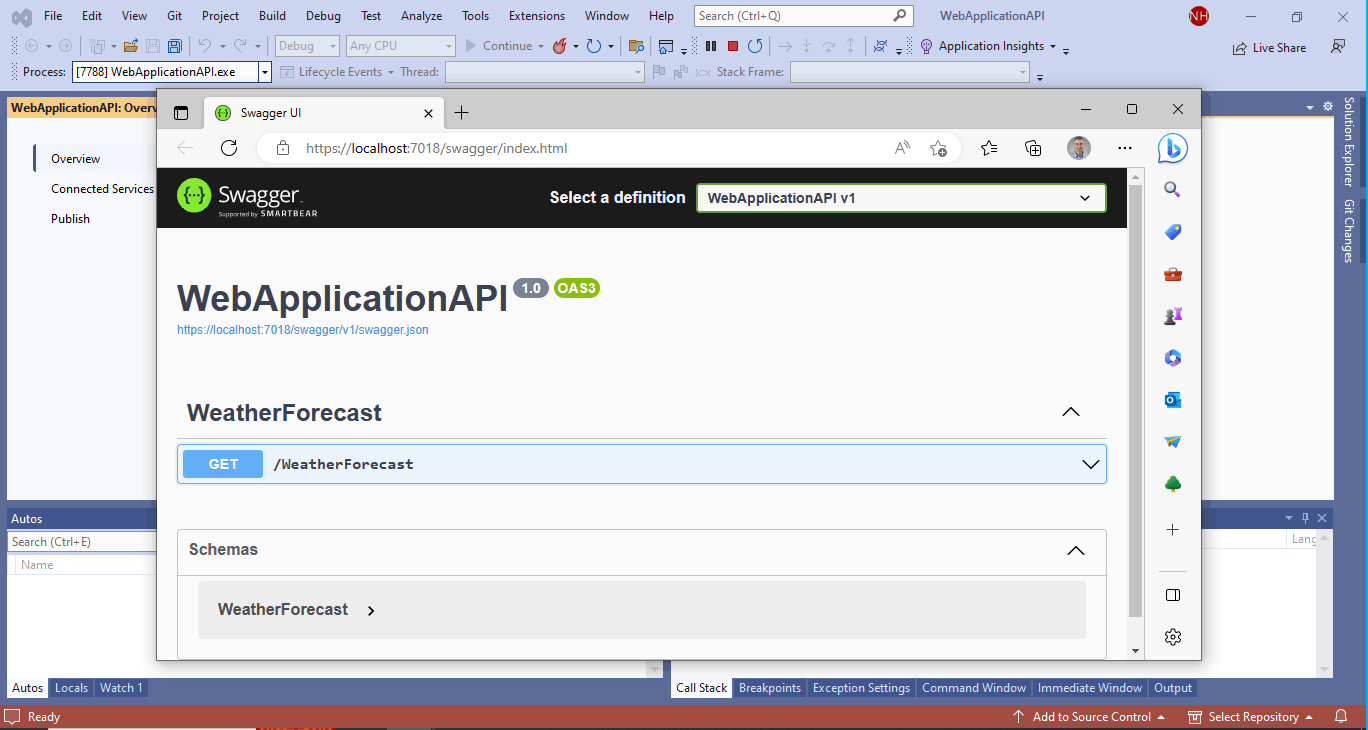 I tested the API