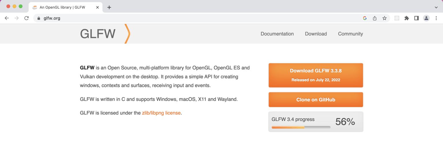GLFW web site
