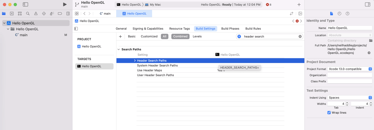 Add reference to /opt/homebrew/Cellar/glfw/3.3.8/ header files